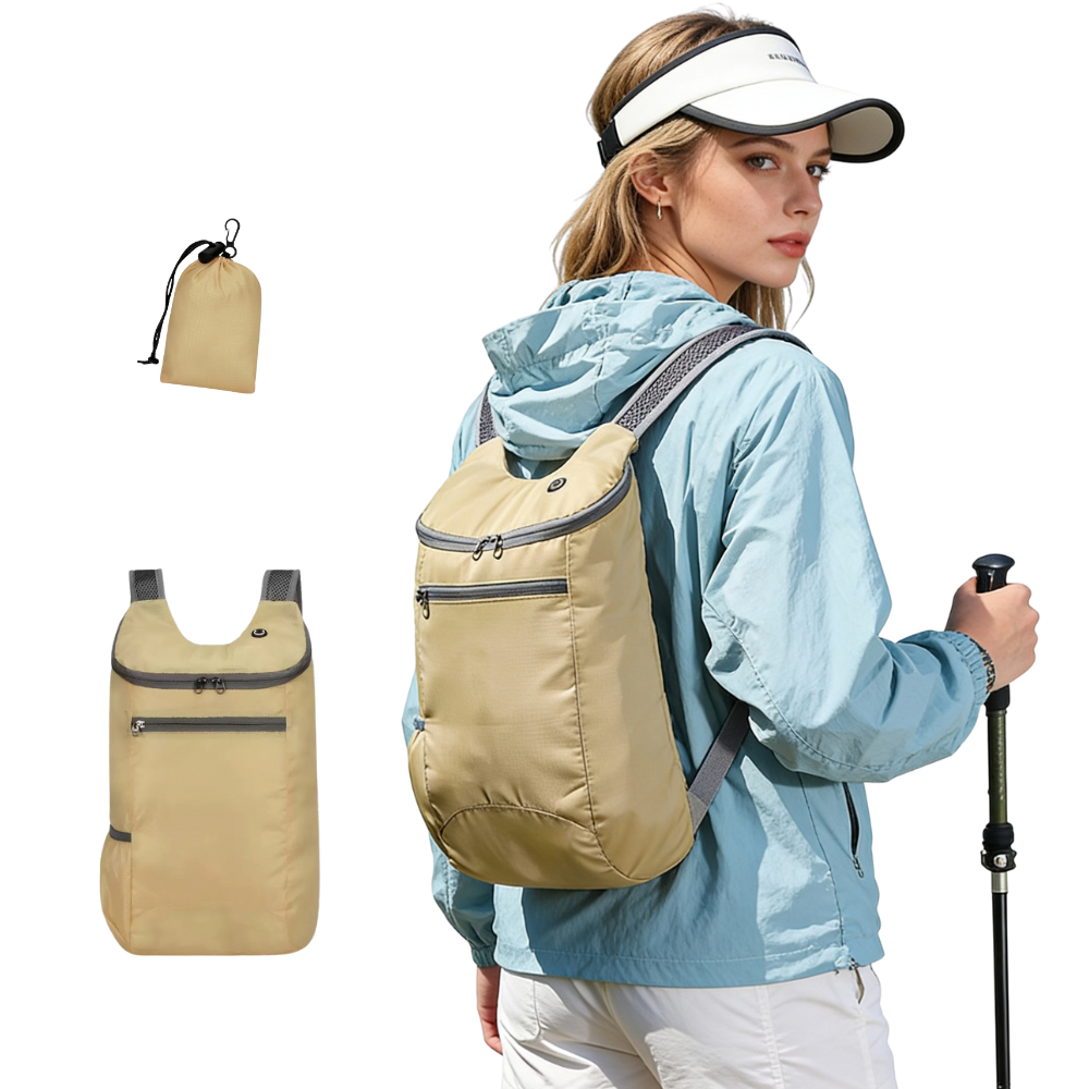 Go Anywhere Foldable Backpack in Butter Yellow