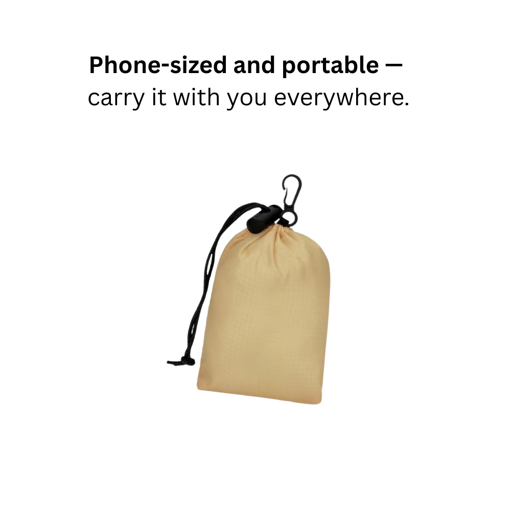 Go Anywhere Foldable Backpack in Butter Yellow