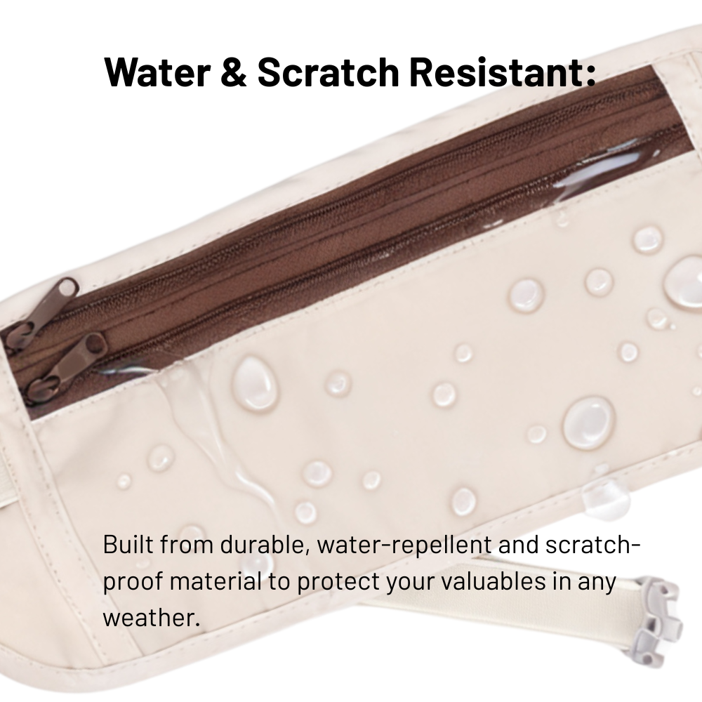 SlimSafe Hidden Anti-Theft Waist Pack in Beige