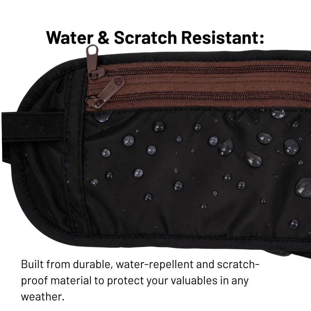 SlimSafe Hidden Anti-Theft Waist Pack in Classic Black