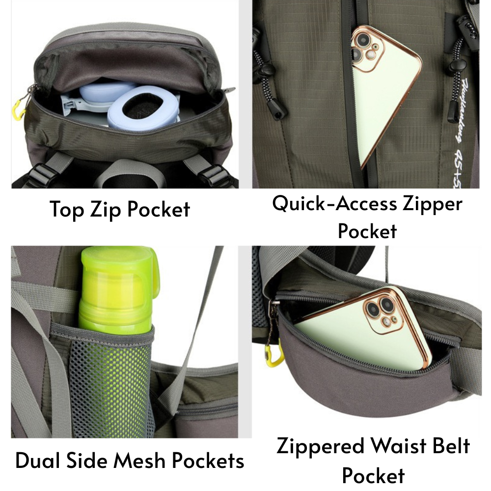 All-Weather Pro Travel & Outdoor Backpack 50L Black