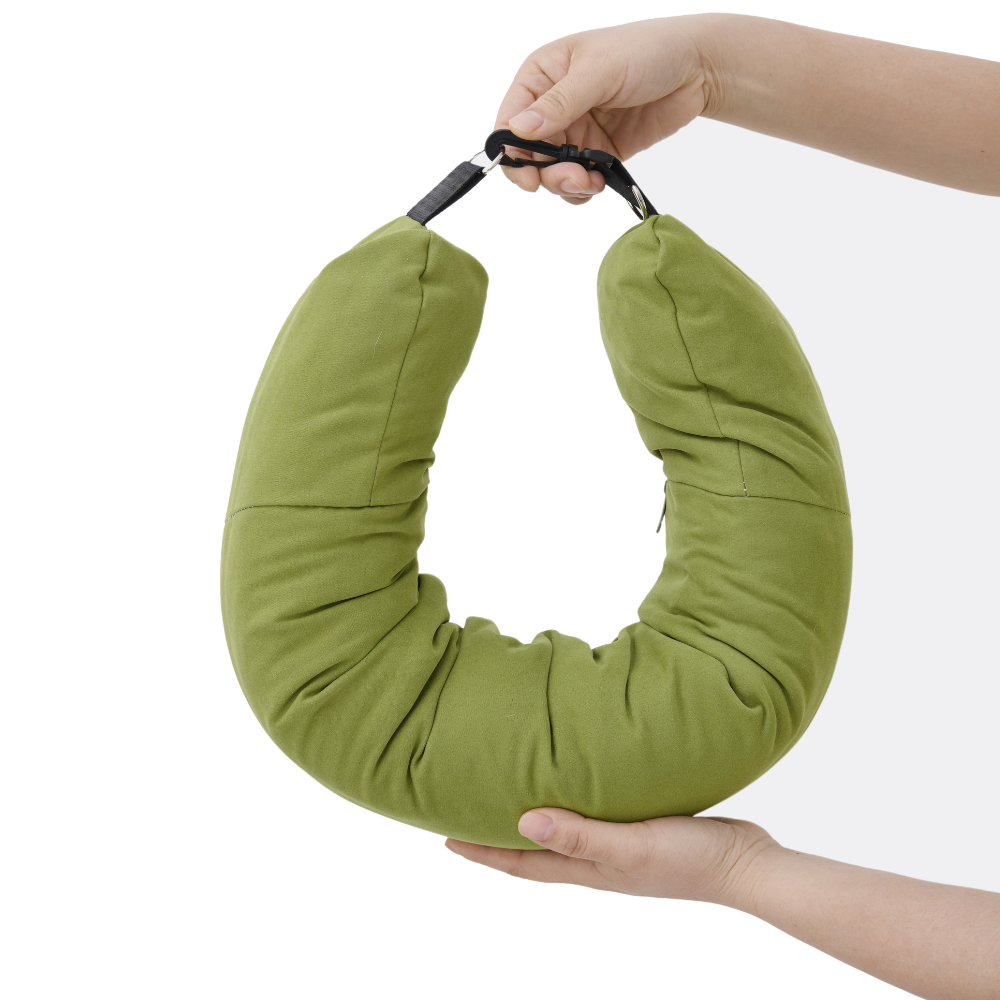 Stuffable Travel Pillow & Packing Cube Extra Luggage Grass Green
