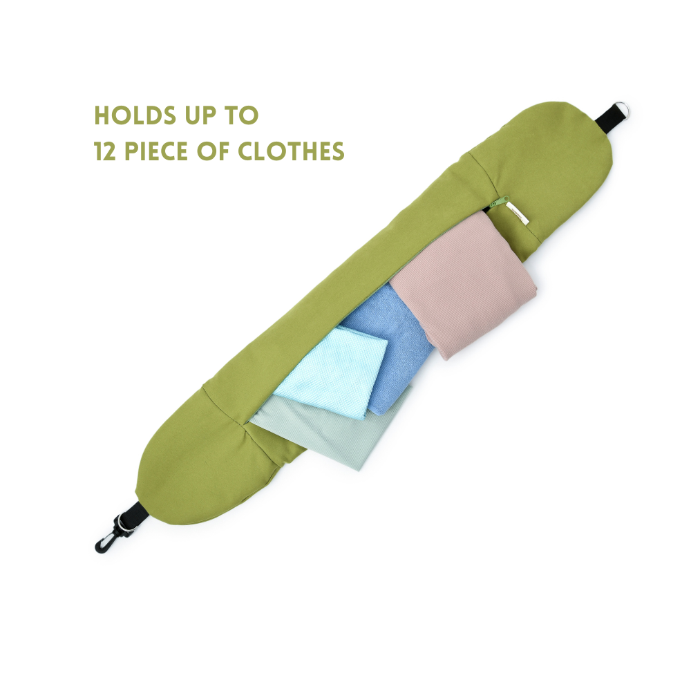 Stuffable Travel Pillow & Packing Cube Extra Luggage Grass Green