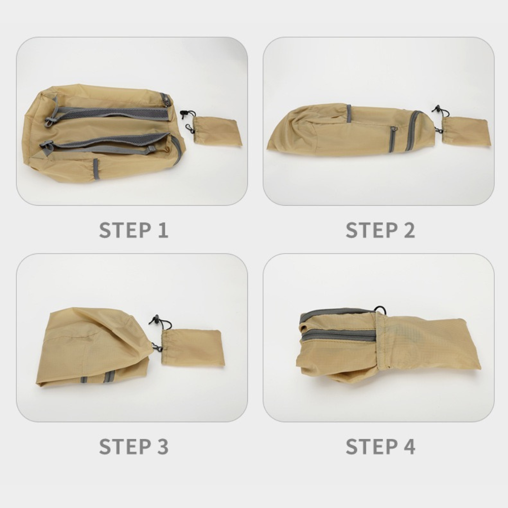 Go Anywhere Foldable Backpack in Butter Yellow