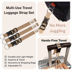 Multi-Use Travel Luggage Strap Set